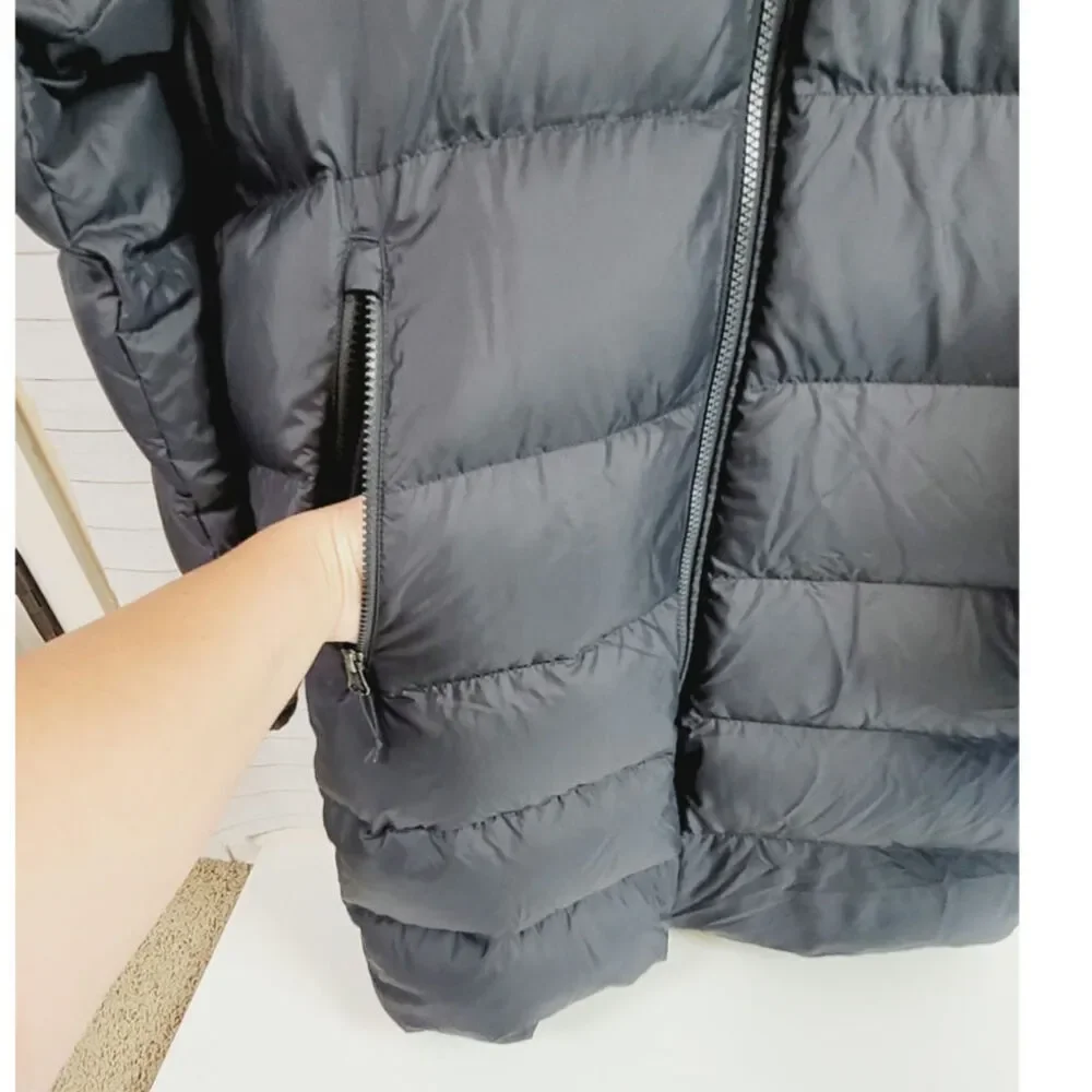 TNF Hydrenalite Water Repellent 600 Fill Power Down Jacket in Black, sz Medium